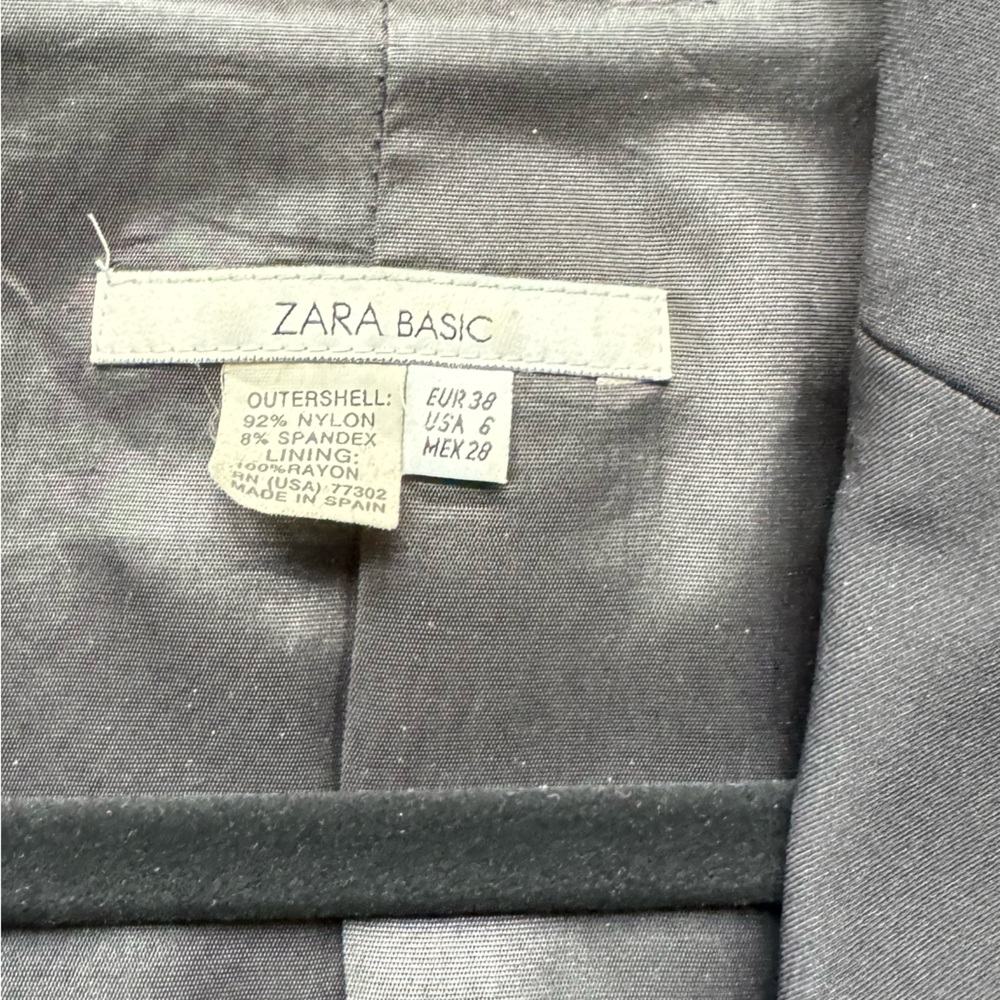 Zara Basic Black Blazer Jacket Two Button Women's… - image 5